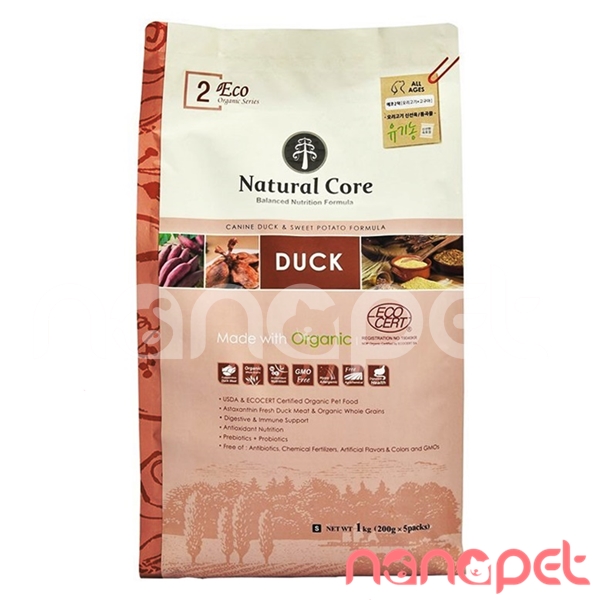 Hạt Natural Core Organic Duck / Lamb Vị Vịt / Cừu